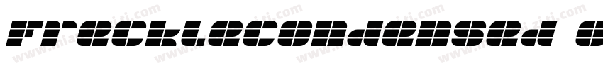 FreckleCondensed Oblique字体转换